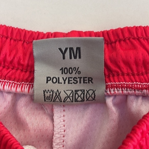 ❤️ 🆕 BRAVES Youth Red Mesh Basketball Shorts Size M - Picture 4 of 4